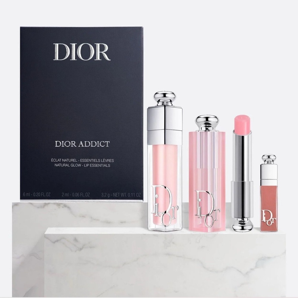 Dior Addict Set Hydrating Lip Balm and Plumping Lip Gloss | Brand New In Box